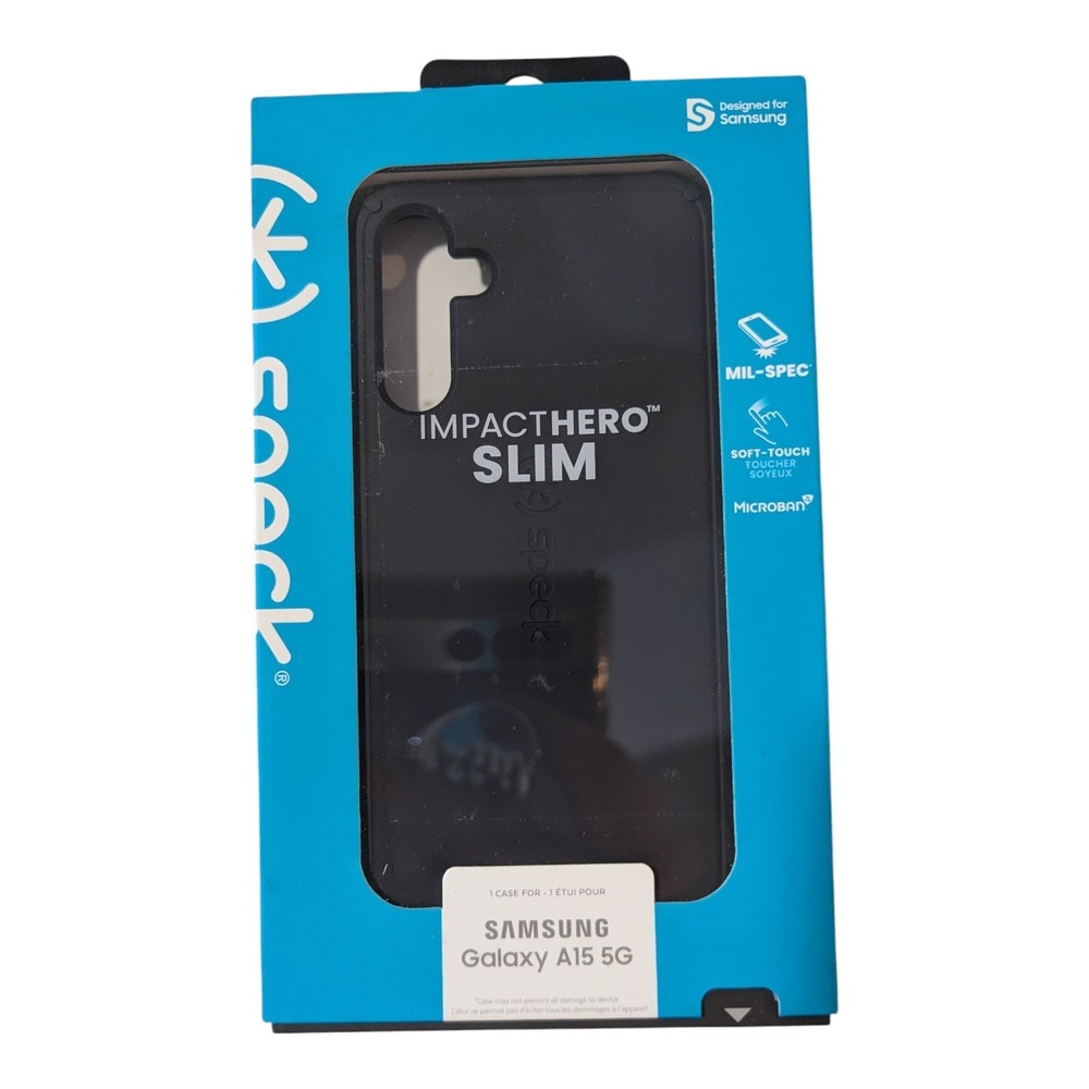 P3-N Speck ImpactHero Slim Case for‎ Samsung Galaxy A15 5G - Black